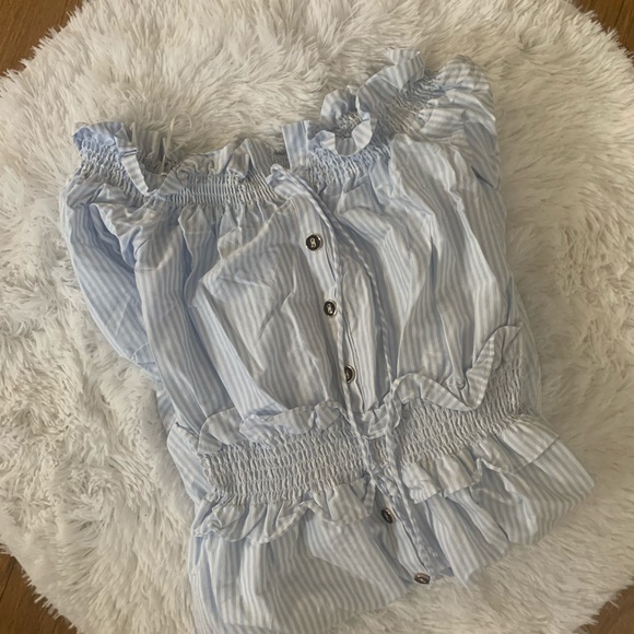 Gianni Bini Olivia Pin Balloon Sleeve Dress S - Picture 2 of 5